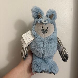 Demdaco Blue Growl Pal Listens With Big Ears 10" Plush. Brand New.